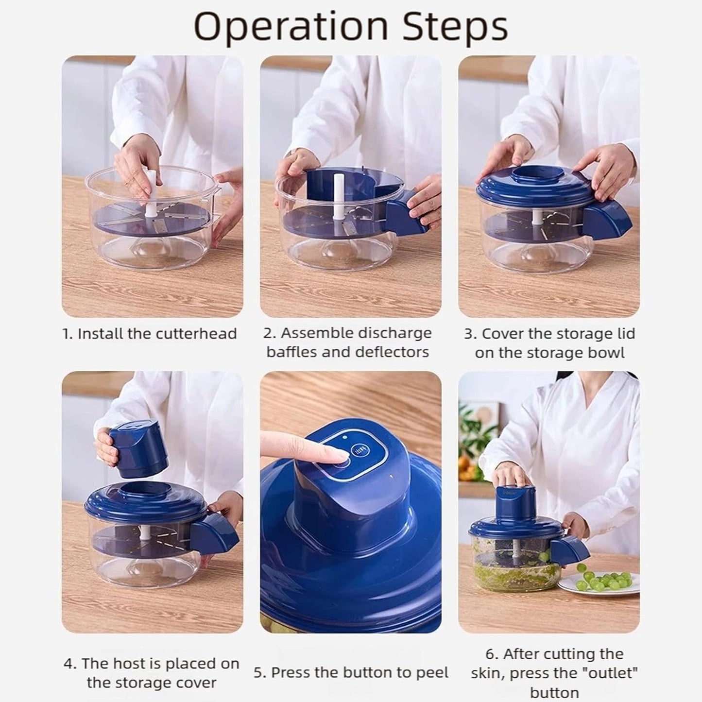 Hands-Free Vegetable & Fruit Peeler