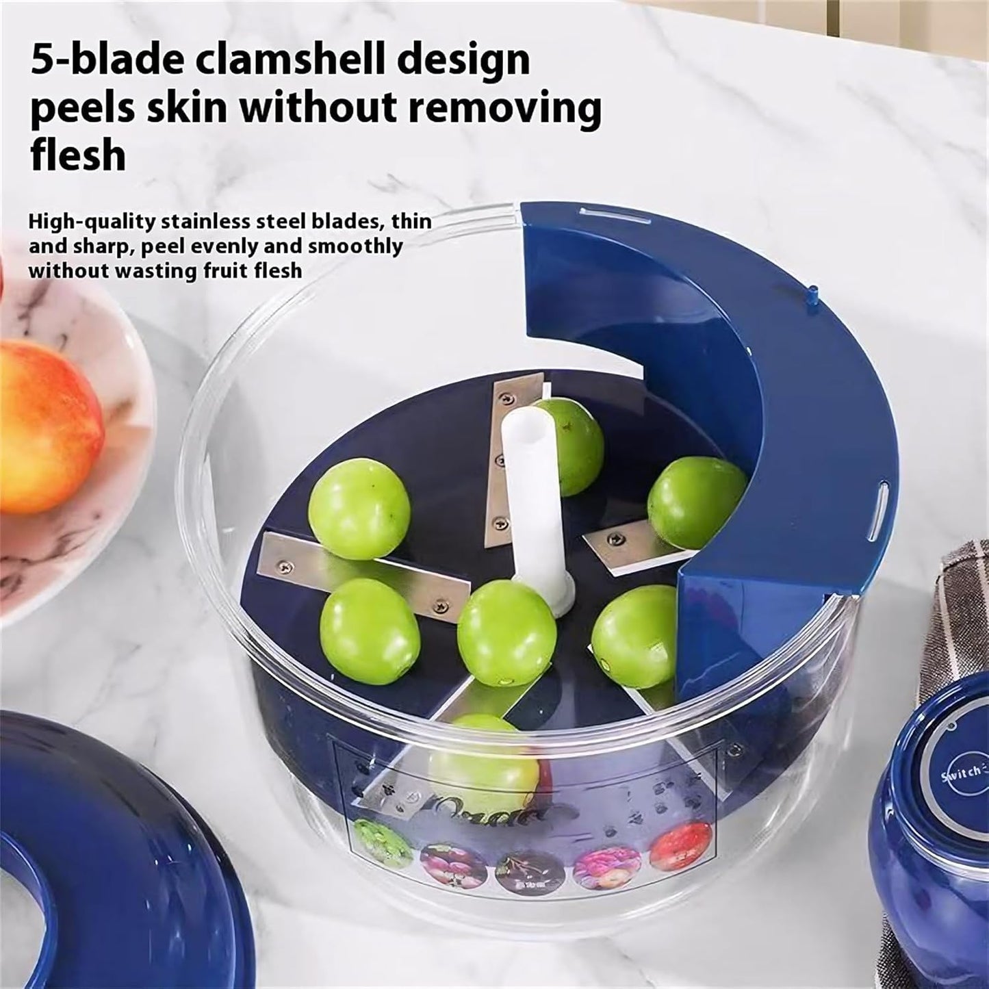 Hands-Free Vegetable & Fruit Peeler